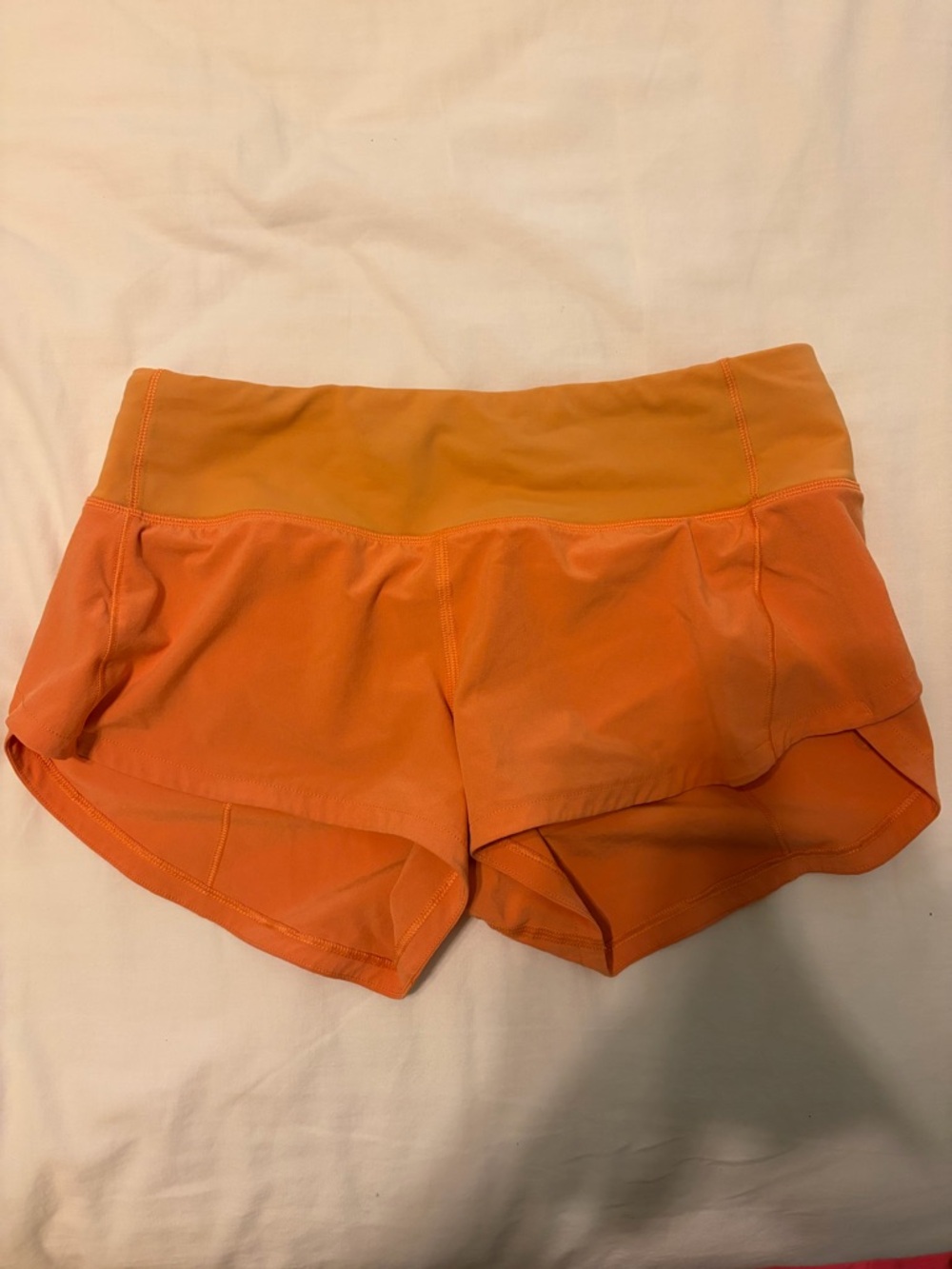 lululemon athletica Orange Speed Up Shorts